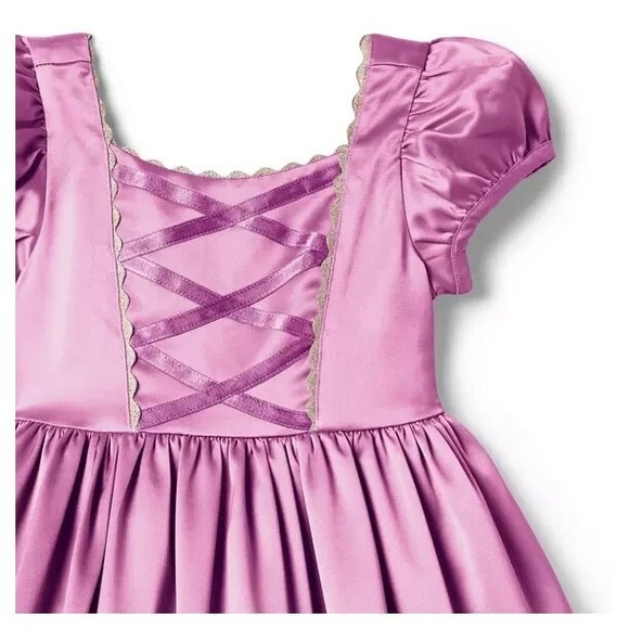 Janie and Jack Disney Rapunzel Dress, Girls Size 12 - Picture 3 of 4
